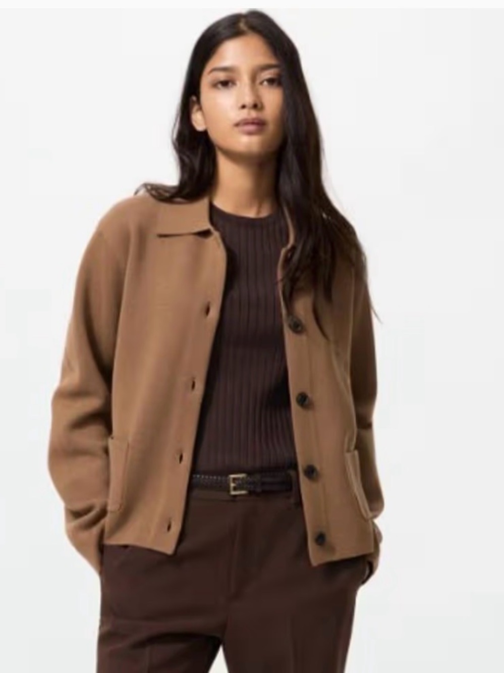 Uniqlo Milano Ribbed Knit Jacket - Picture 2 of 5